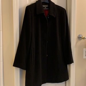 Plus size black wool coat size 18